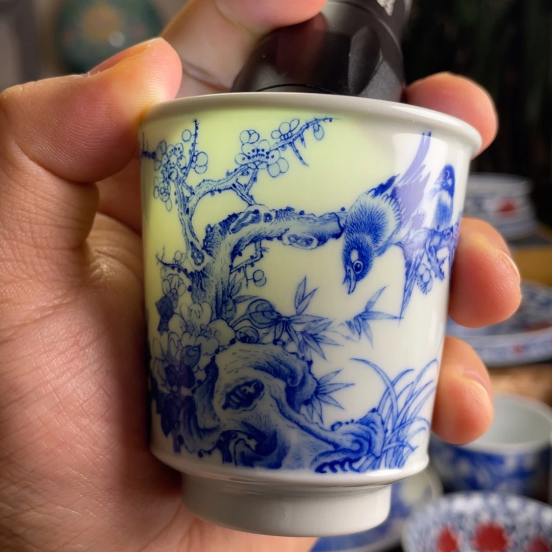 九段花鸟杯子系列