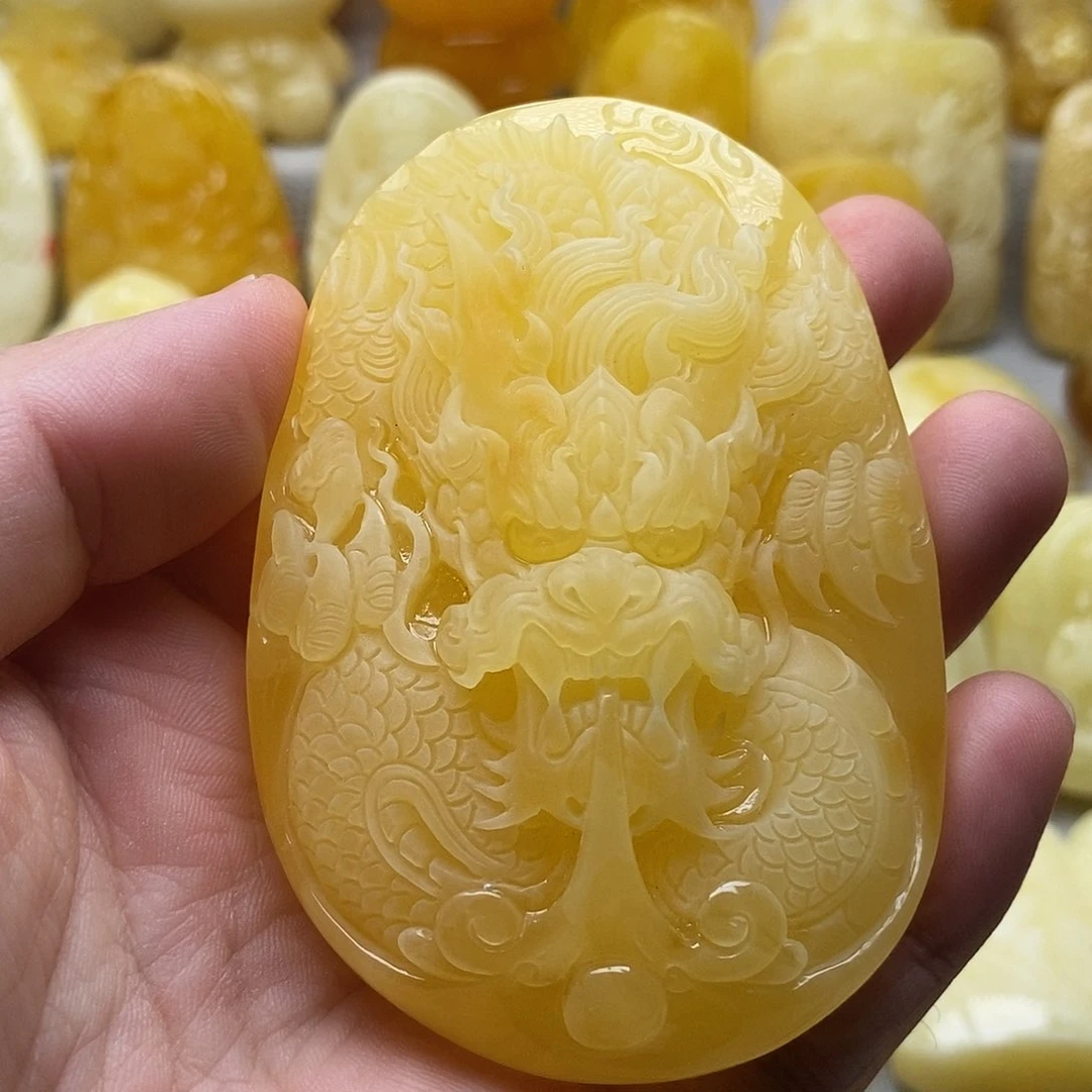 琥珀颈饰未镶嵌琥珀蜜蜡吊坠