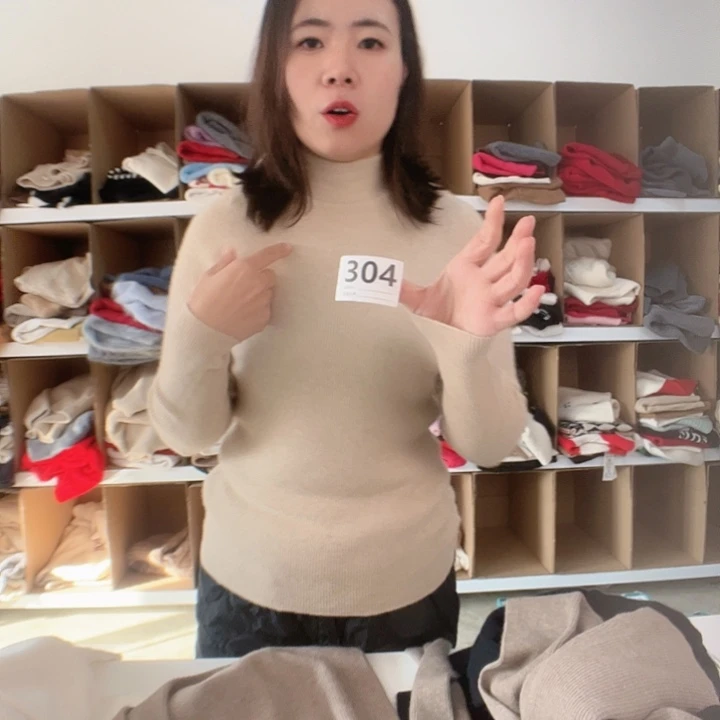 304米色精仿纯山羊绒假一赔三