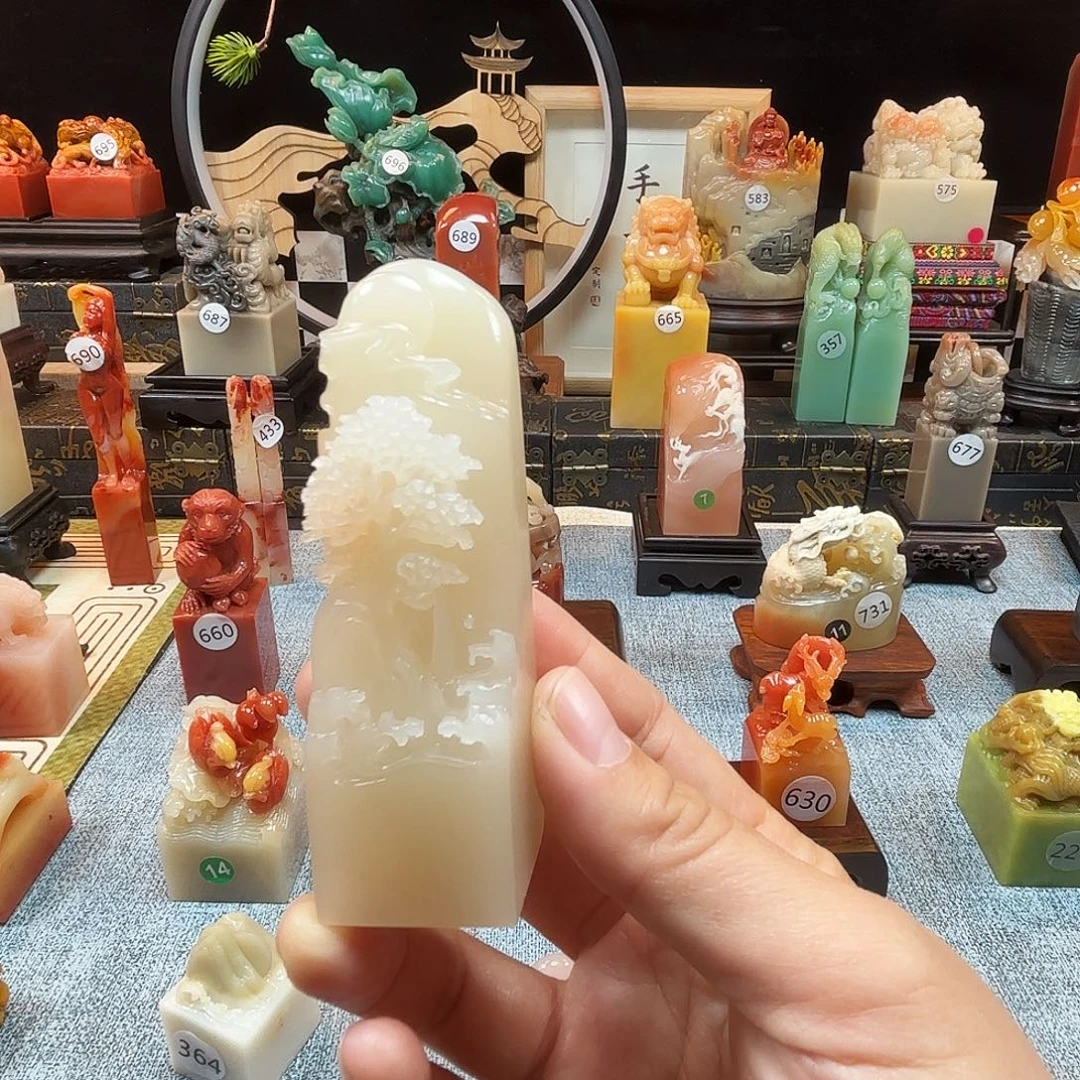 寿山石印石山水印章8