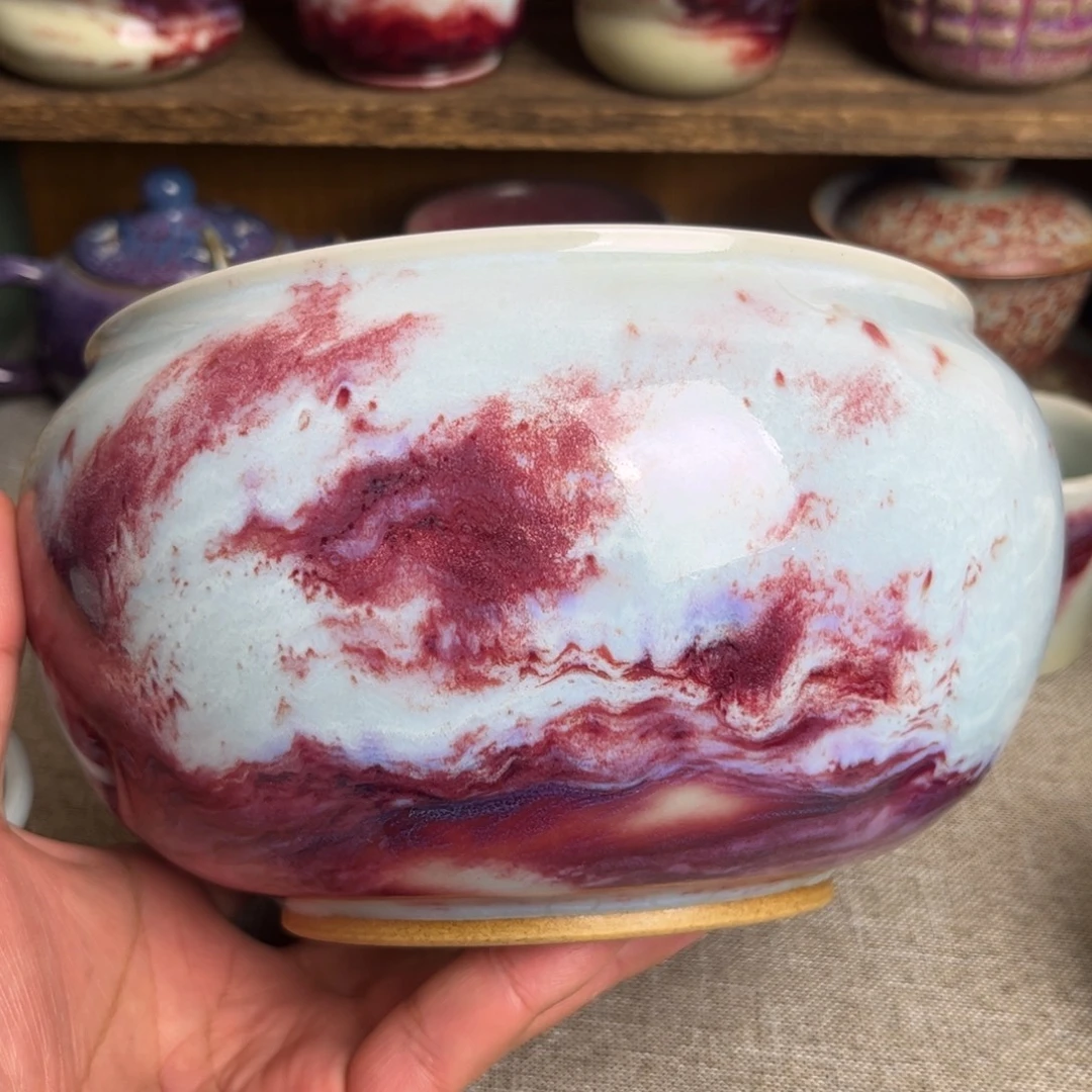 钧瓷手工制作烧制的