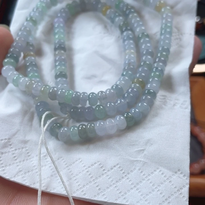 定制翡翠未镶嵌珠链