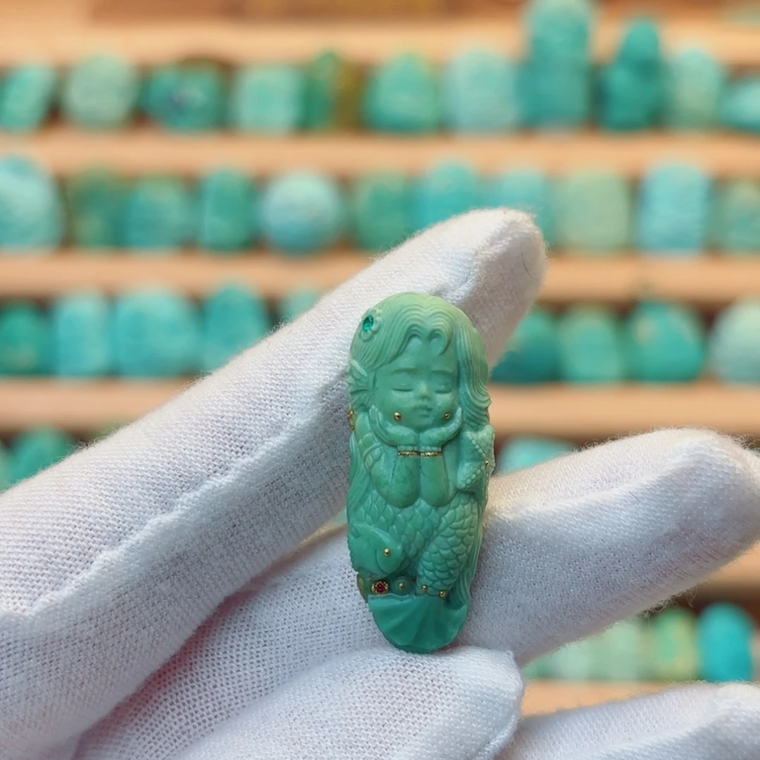 绿松石未镶嵌配饰