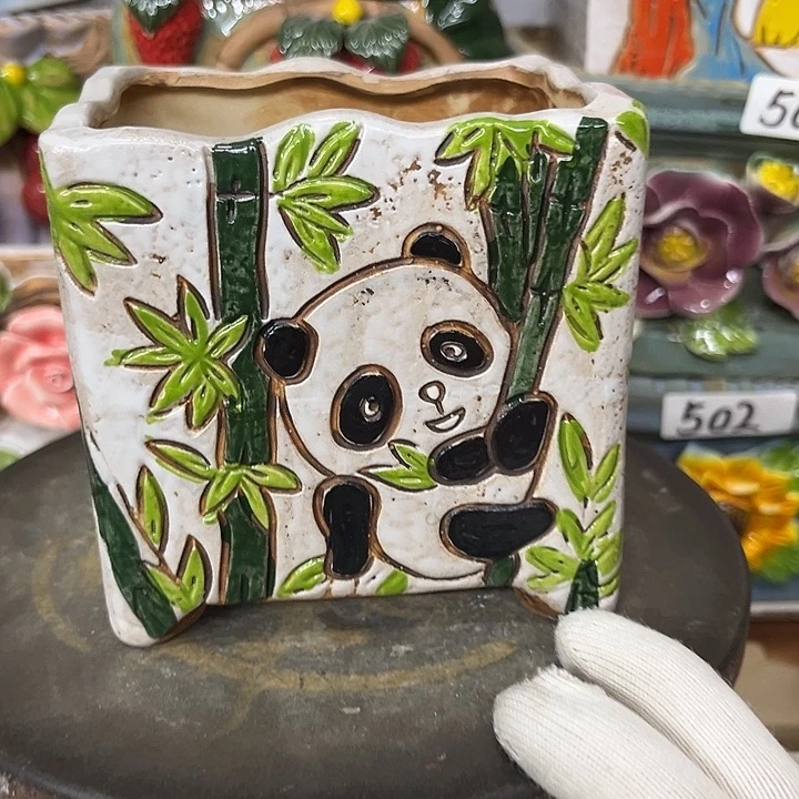 粗陶材质多肉花盆