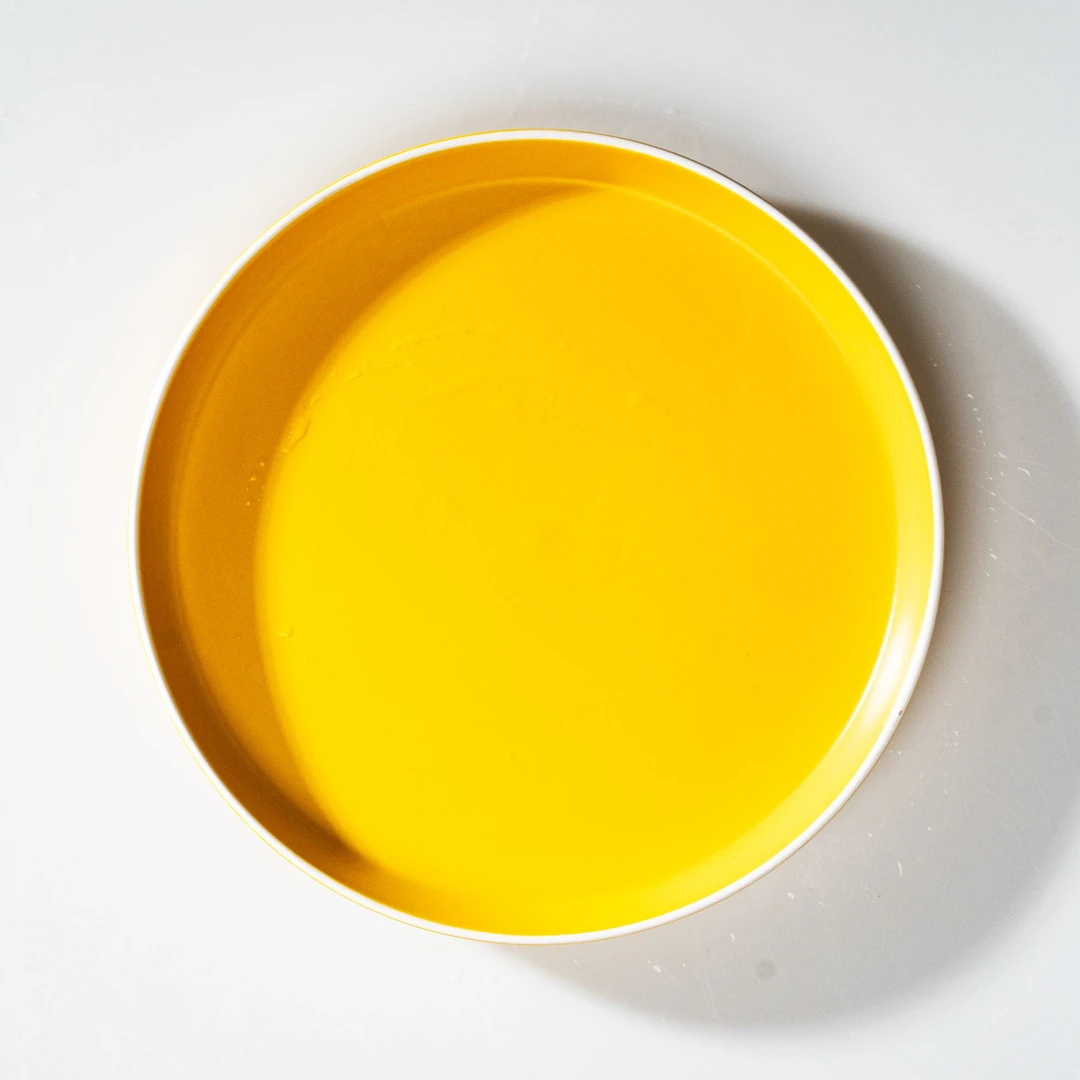 祖玛哑光釉面黄色8英寸西餐盘