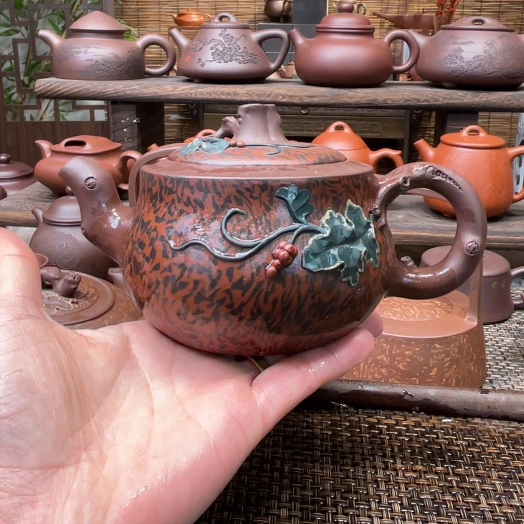 紫砂茶壶二***合宜兴原矿紫砂手工制