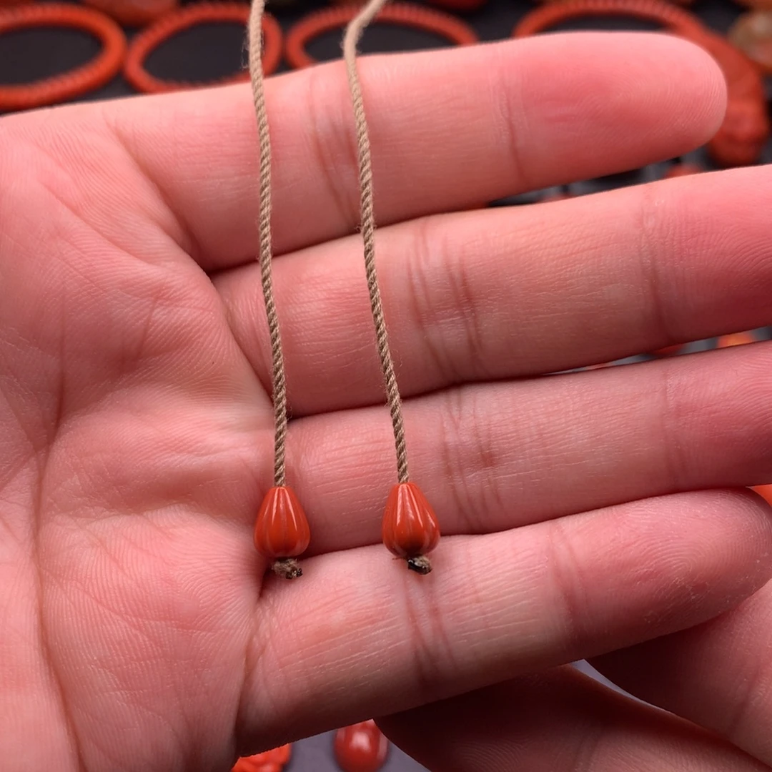 南红玛瑙未镶嵌川料弟子珠6.8mm