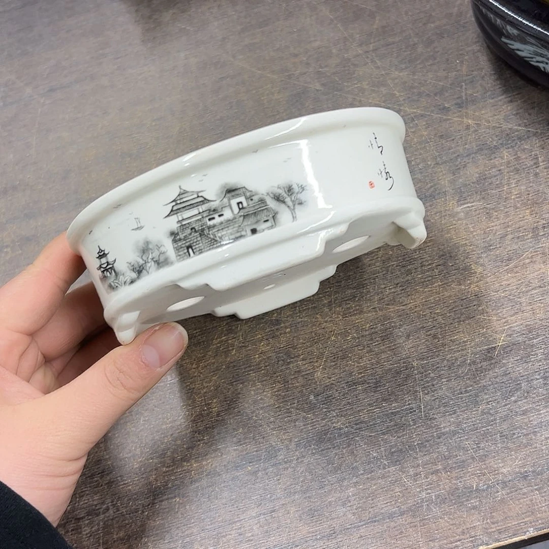 紫砂花盆750号瑕疵13/10/4cm