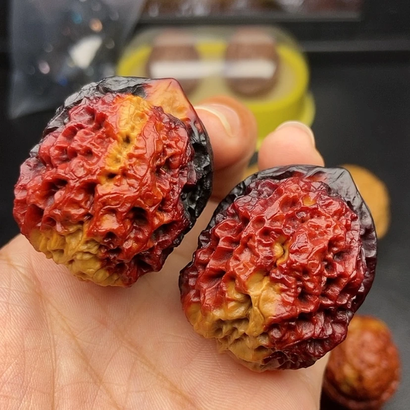 【闪购商品】把件文玩核桃40尺铁狮子球