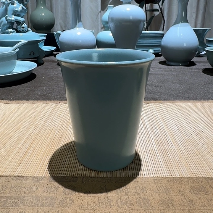 陶摆件全手工，可乐杯