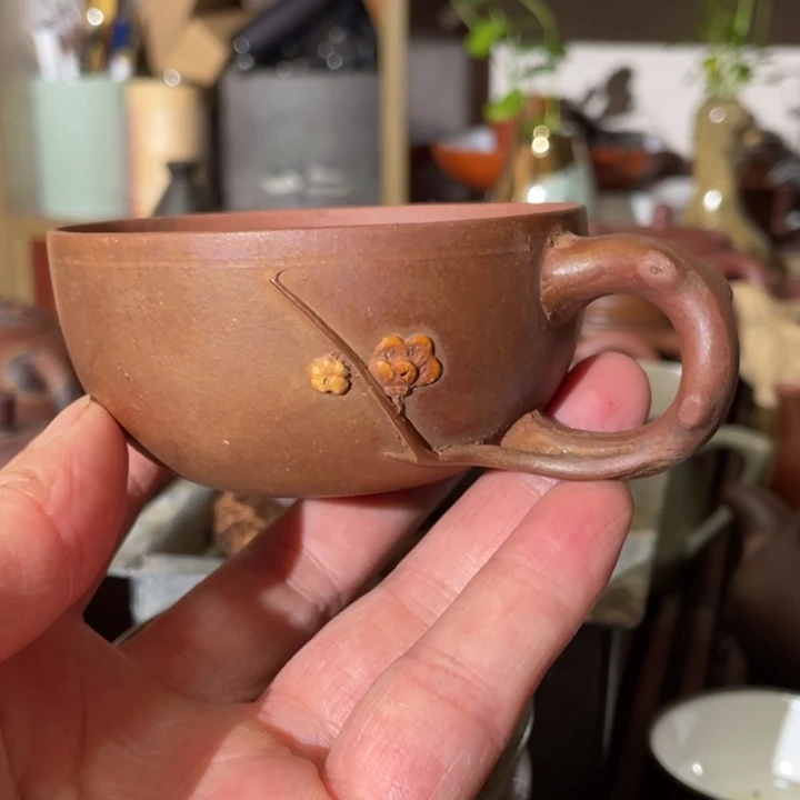 卖***柴茶杯紫砂手工紫砂杯子微瑕