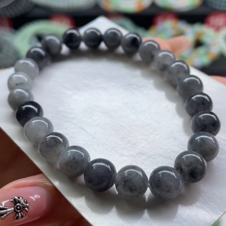 未镶嵌手链翡翠卡8.1有纹