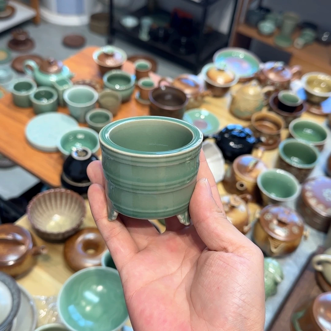 小金茶具青瓷茶器
