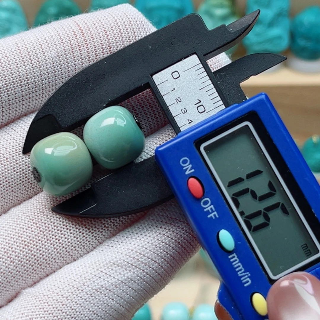 绿松石未镶嵌对珠老型