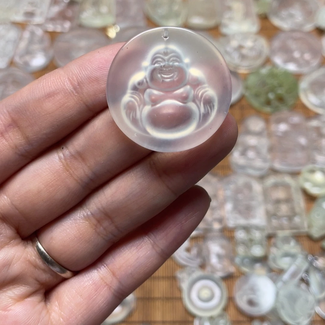 未镶嵌蛇纹石玉颈饰