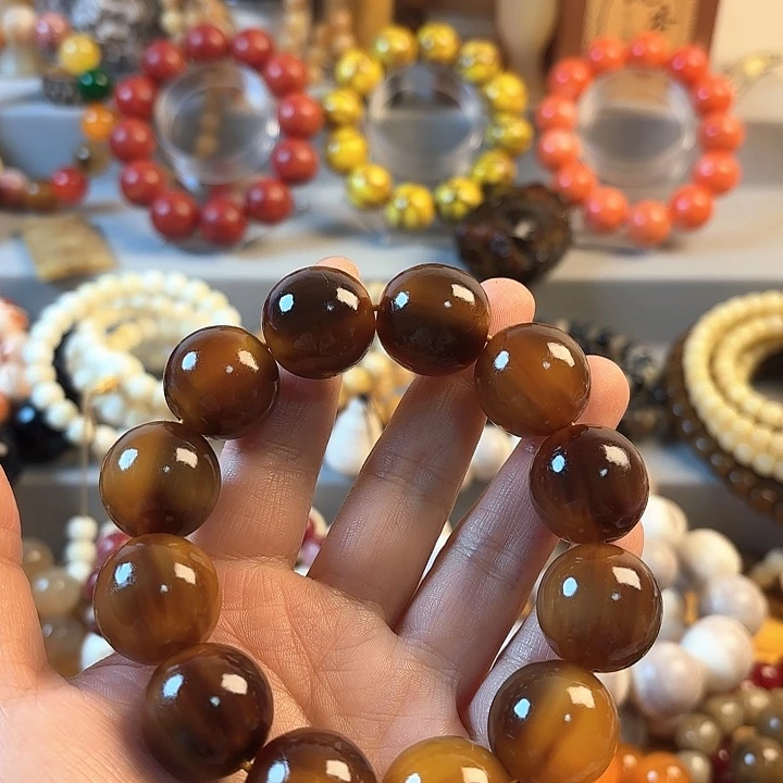 J****银S925山龟壳手串