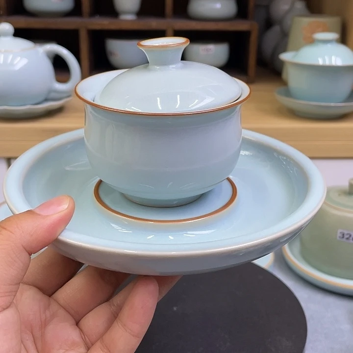 陶瓷杯子壶承➕两才盖碗