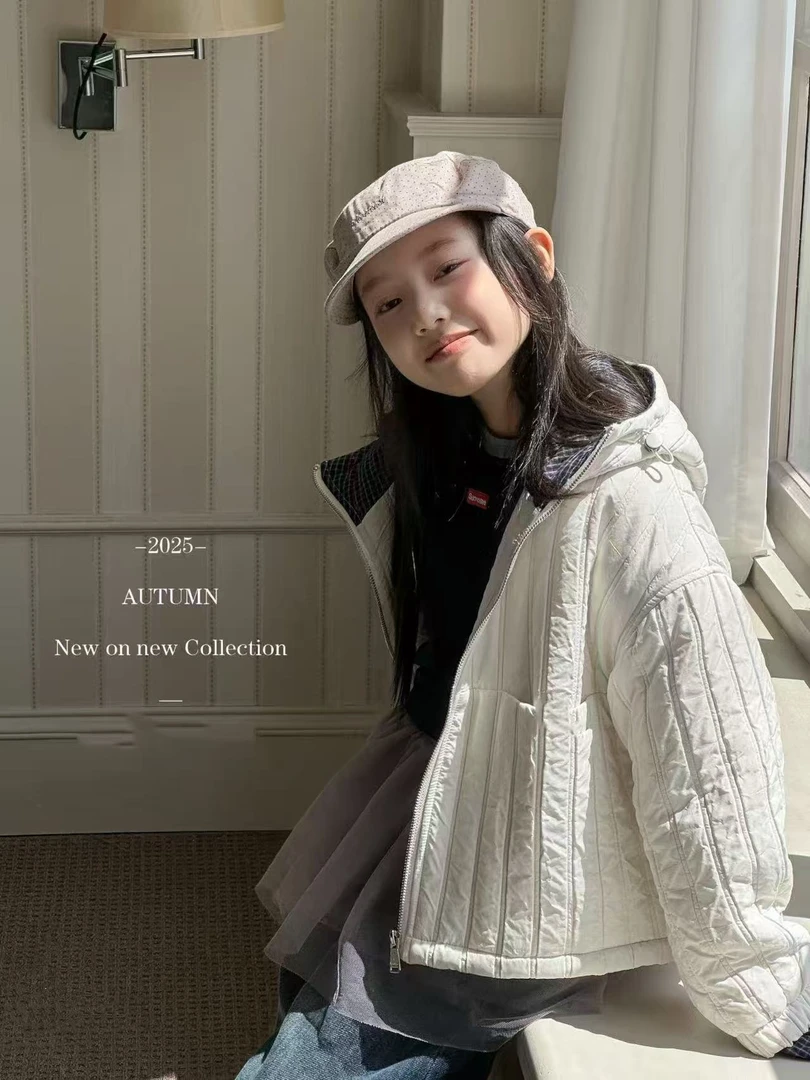 HANBAN-冬新款潮牌儿童男女中大童百搭棉服外套上衣