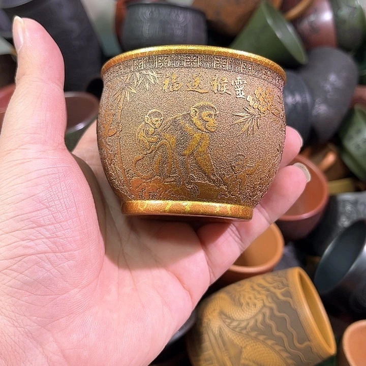 茶杯紫砂全手工紫砂主人杯