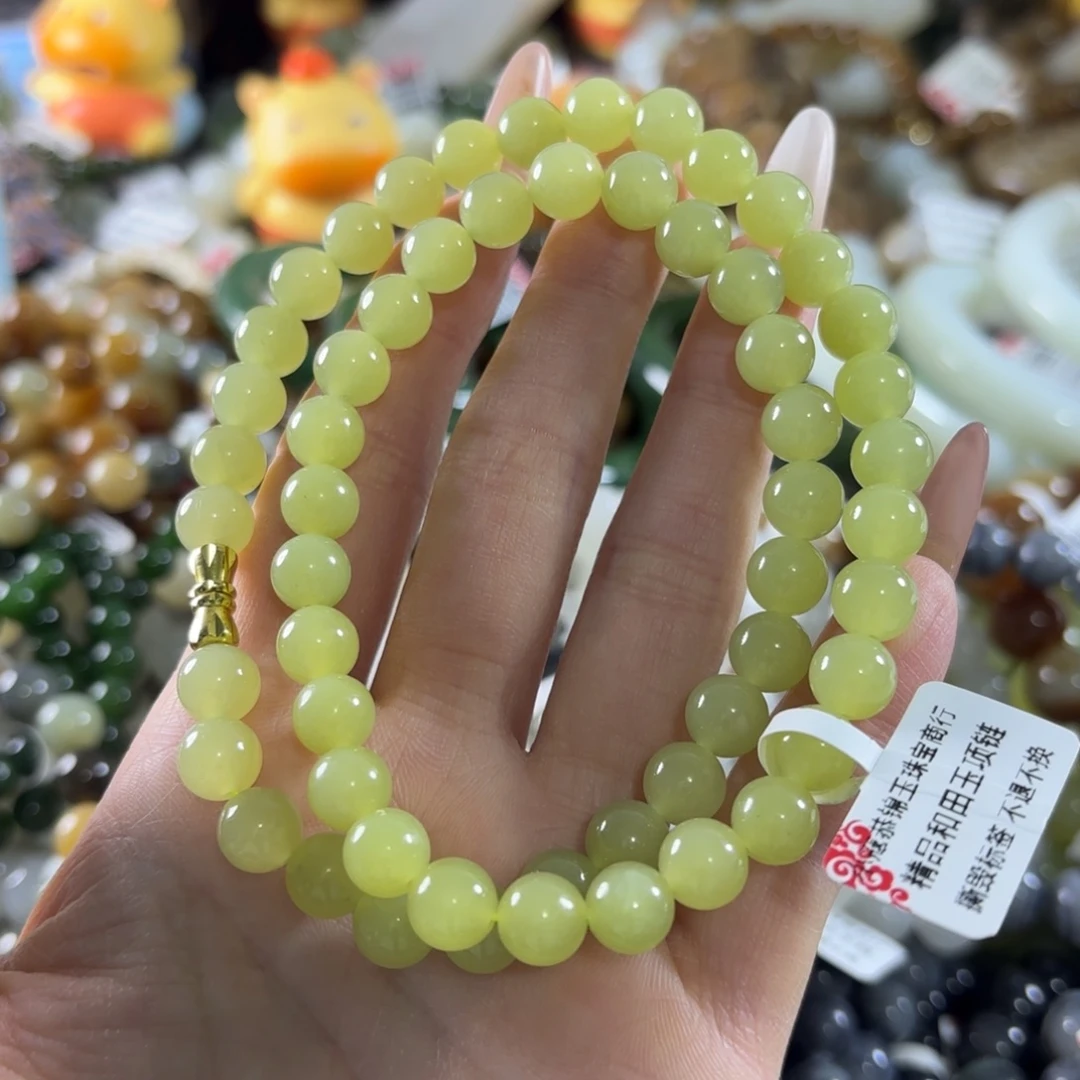 喵***福和田玉未镶嵌手串拍十发一。395