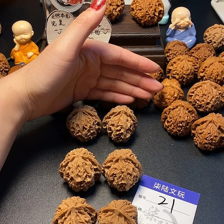 文玩核桃把件21号原装苹果园37尺全品团