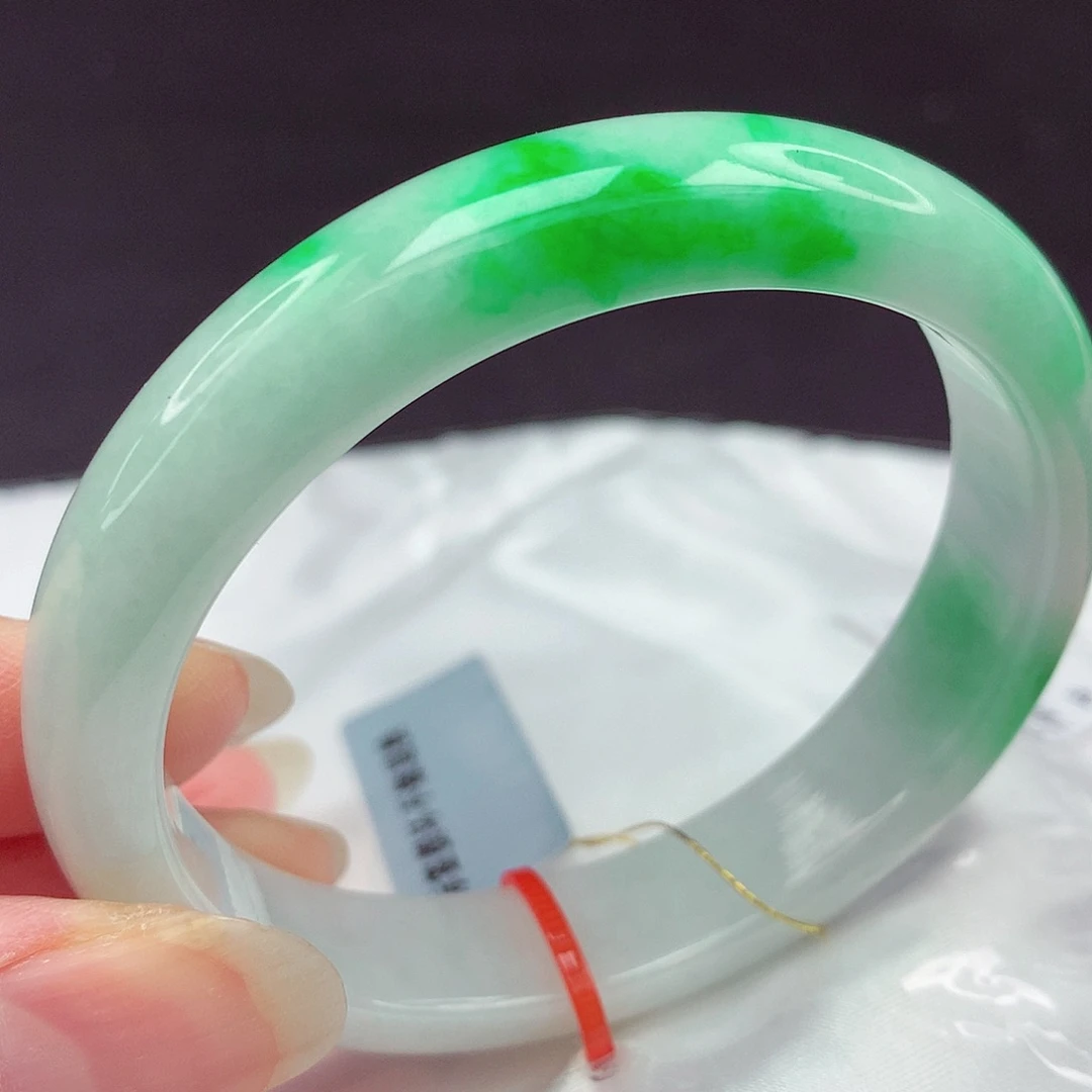 翡翠未镶嵌手镯55贵妃787