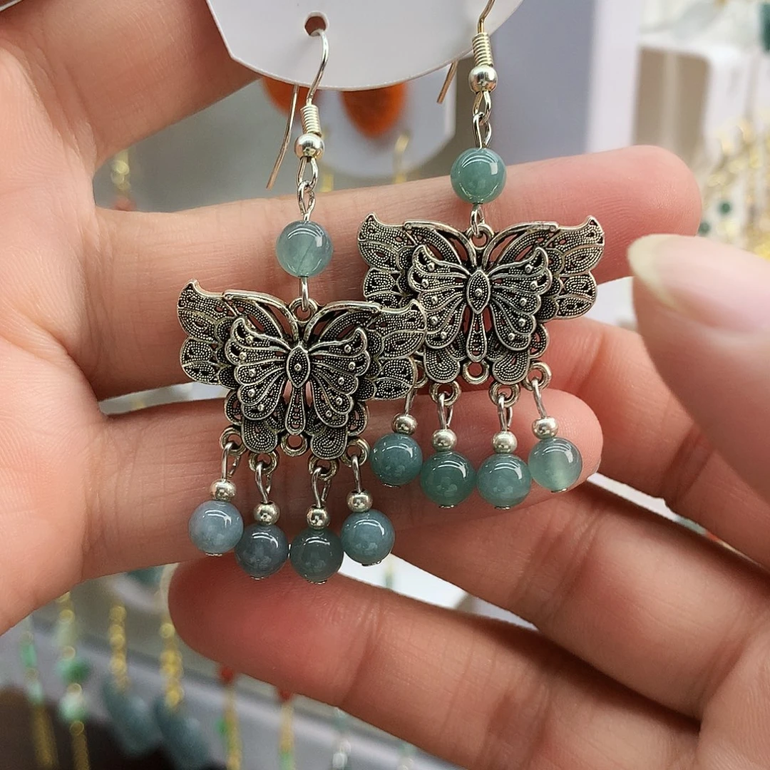 翡翠未镶嵌耳饰59