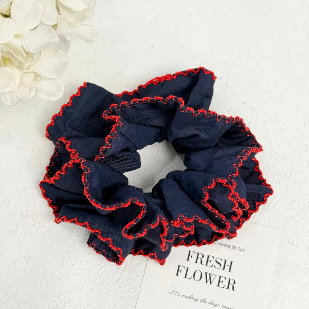 BAOSHATI/宝莎缇F-642百搭简约红边大肠发圈