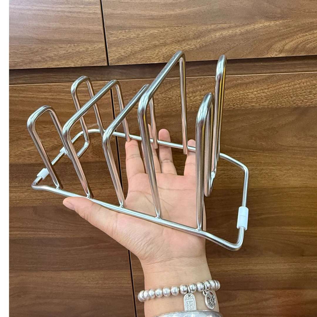 不锈钢厨房菜板台面砧板放置架锅盖收纳架