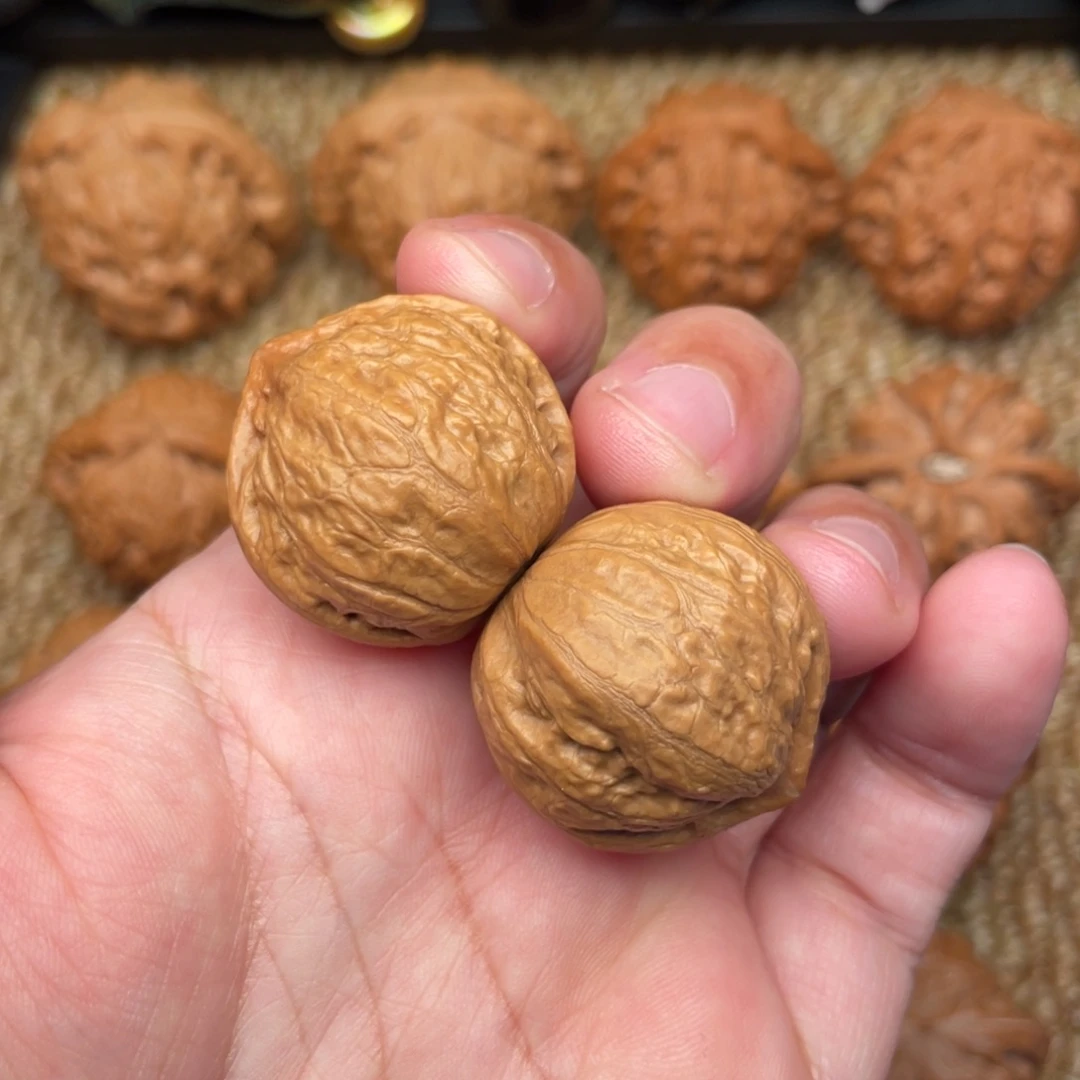 文玩核桃把件全品无修野生28手捻南瓜