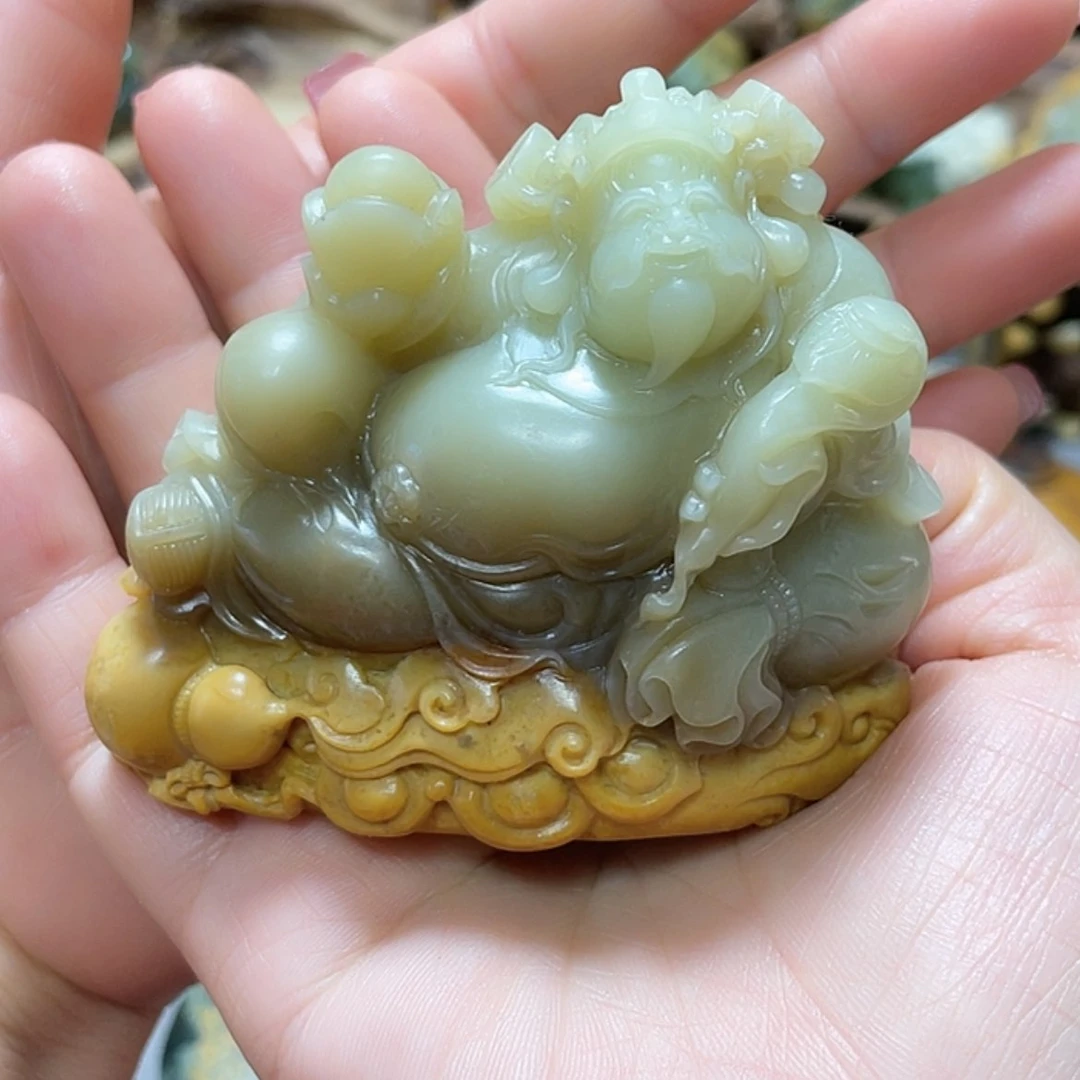 【闪购商品】岫岩河磨玉（透闪石质玉）把件未镶嵌用****2