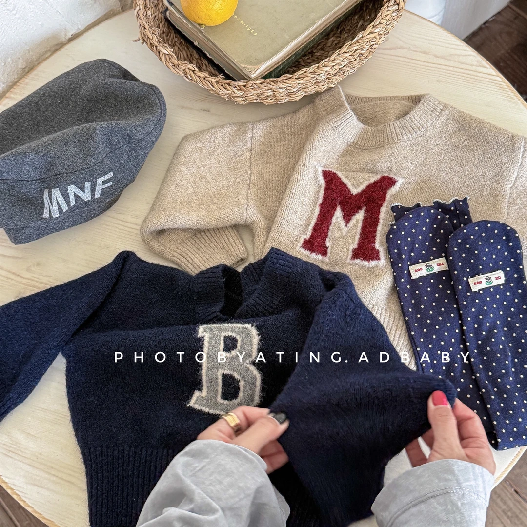 休闲风秋冬加厚儿童韩版针织毛衣童装