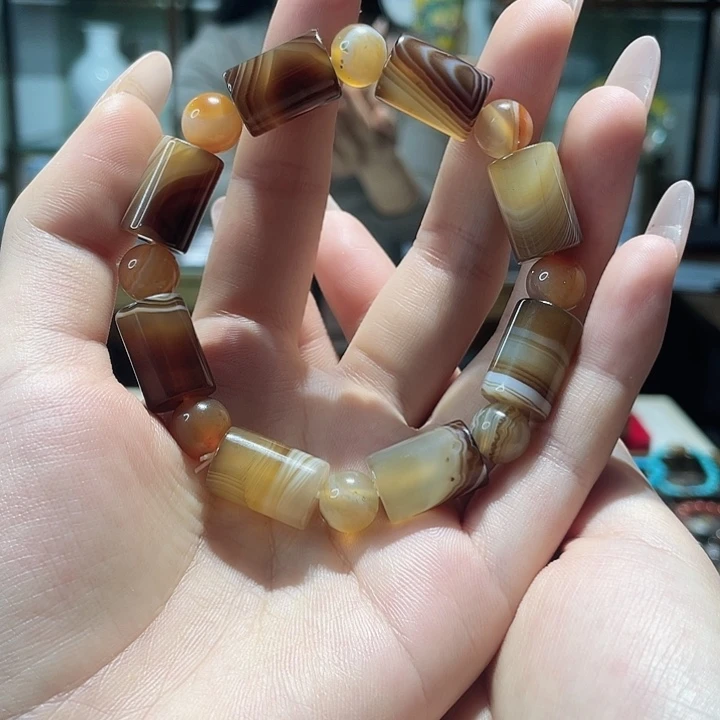 玛瑙/玉髓未镶嵌手链