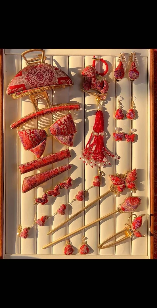 【锦袖】非遗手作桑蚕丝国风时尚简约爆款优雅古风纯手工发饰扣号