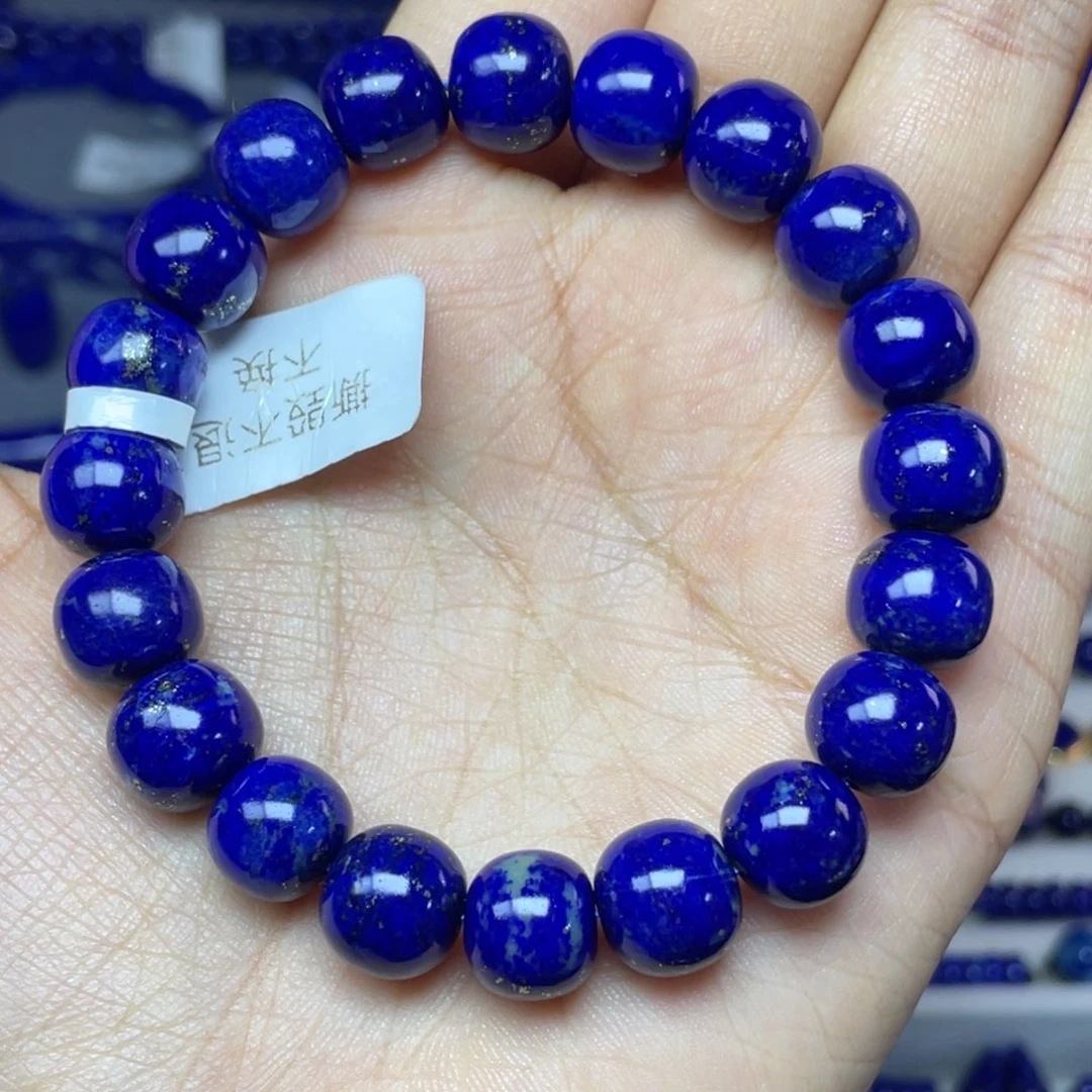 青金石未镶嵌10×9mm老型手串