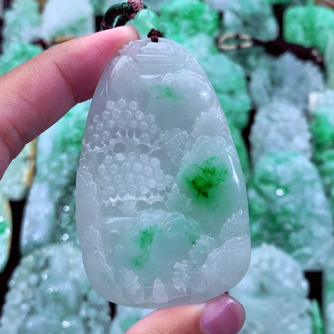 翡翠未镶嵌吊坠(不含链)