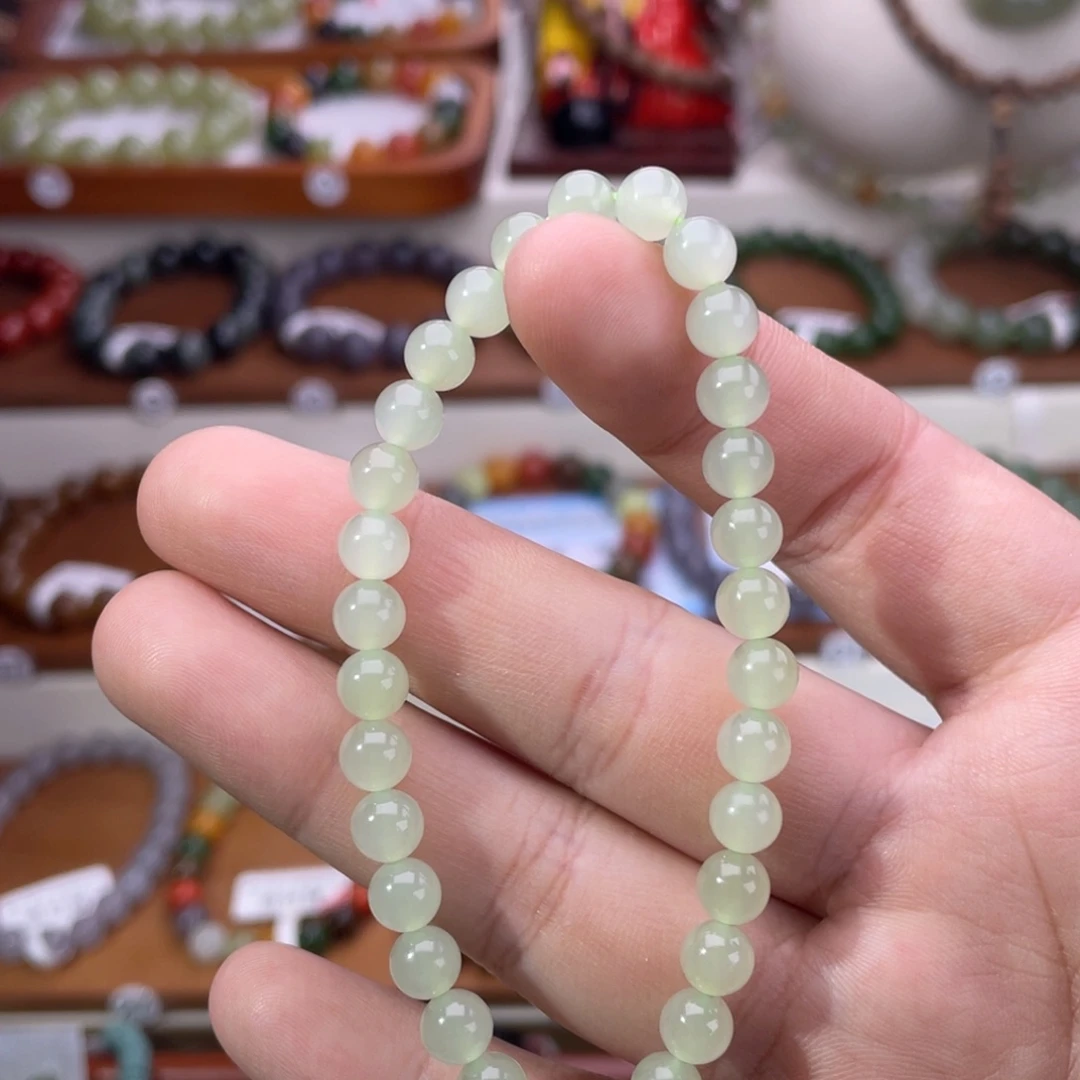 和田玉未镶嵌手串6mm