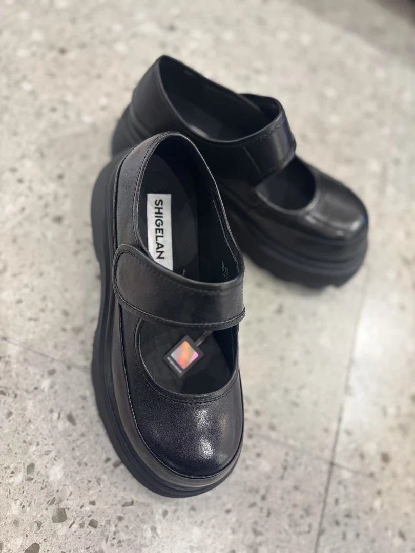 SHIGELAN四季通用玛丽珍鞋乐福鞋时尚舒适英伦风厚底女士女鞋