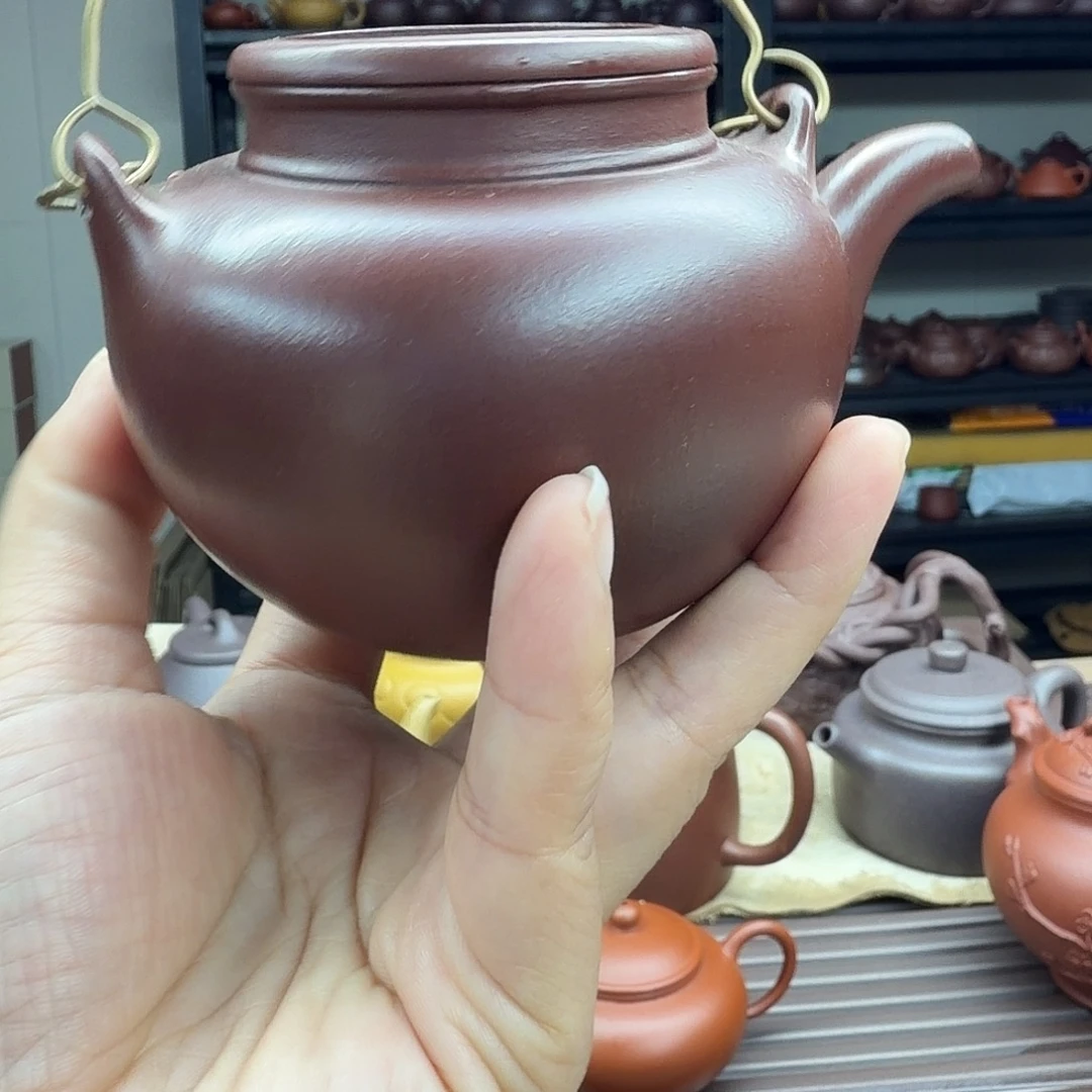 提梁壶250cc紫泥的