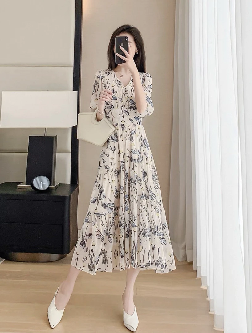 【101-200】小琳高端时尚修身气质复古连衣裙