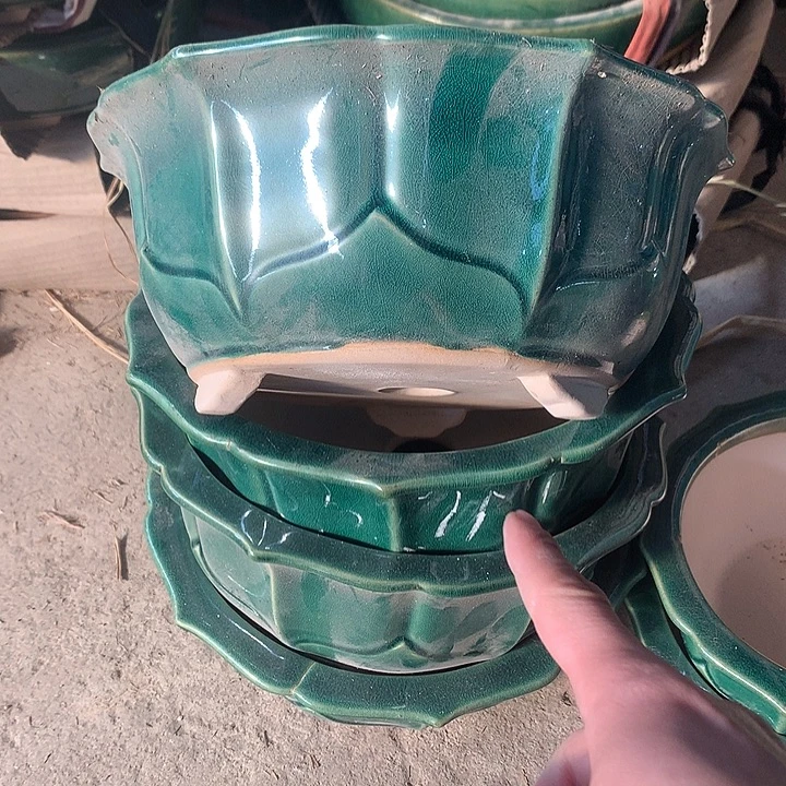 紫砂花盆    紫砂微瑕处理25口4个