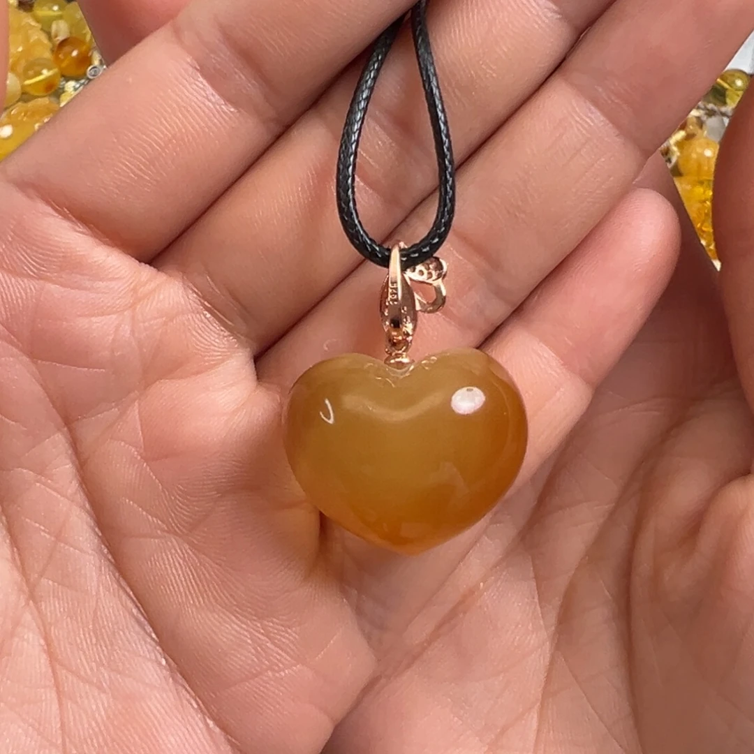 蜜蜡银S925镀金镶嵌裸石蜜蜡