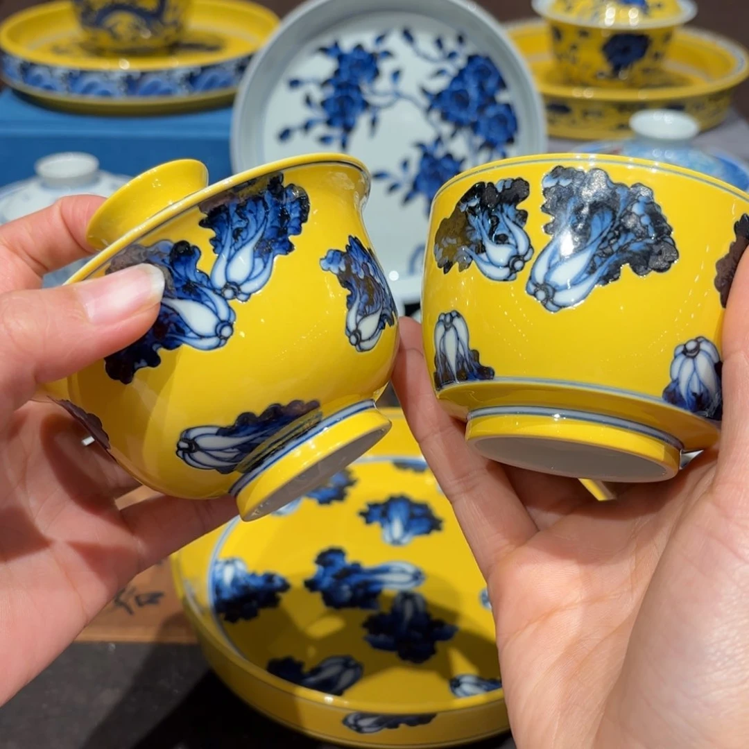 瓷片斌*景德镇手工手绘陶瓷茶具