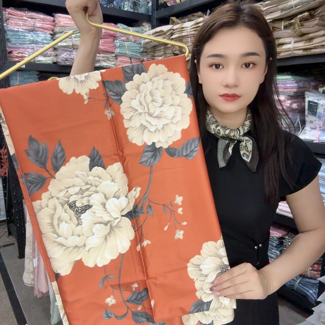 {富贵牡丹}--天丝床单