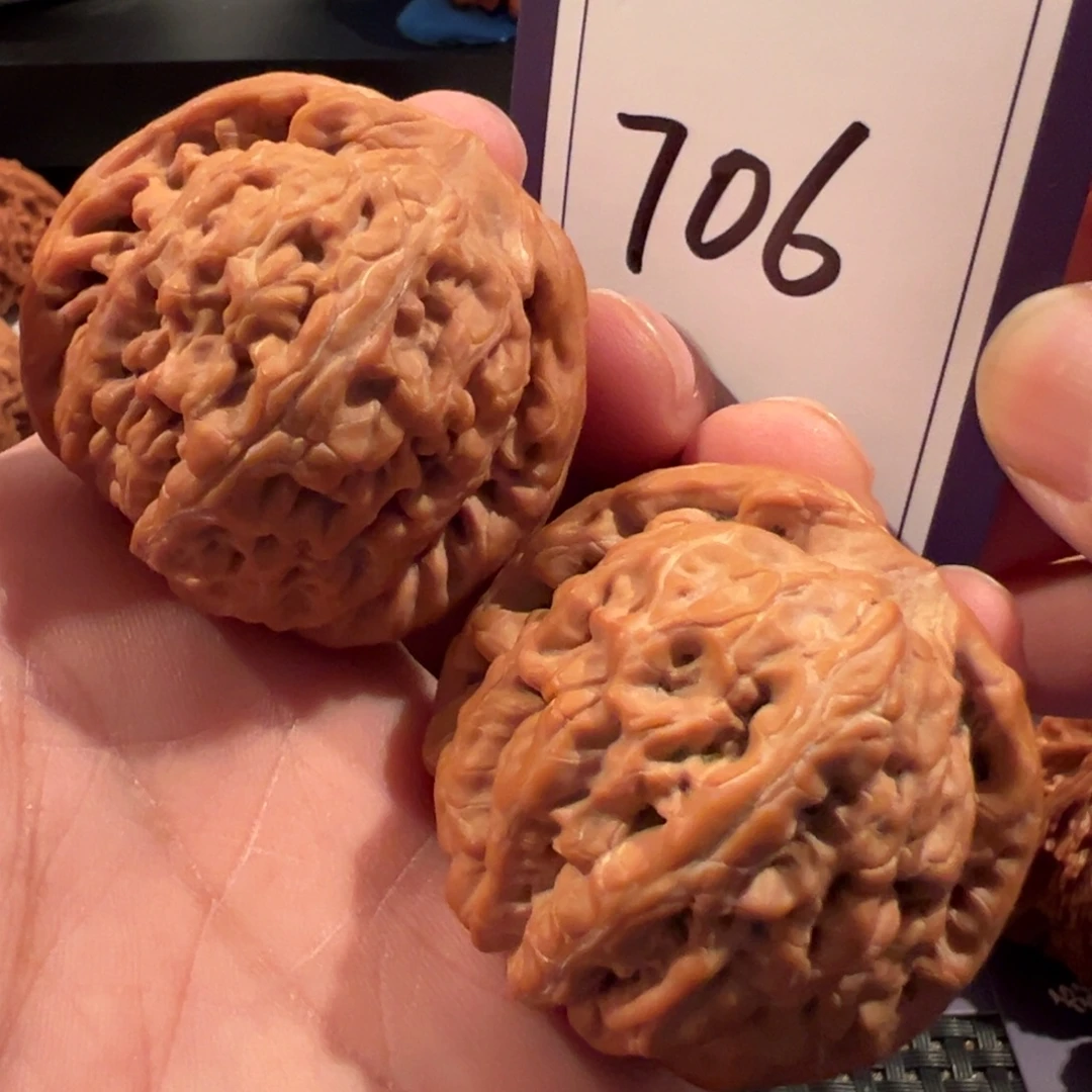 文玩核桃把件全品红锦鲤45+尺寸706号