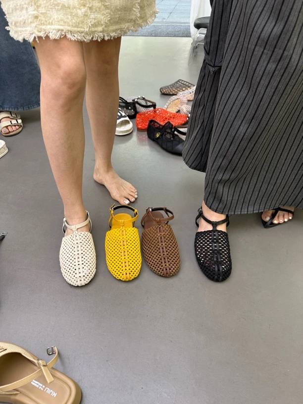 068-16平跟通用薄款单鞋凉鞋女鞋软底夏季时尚休闲穆勒鞋