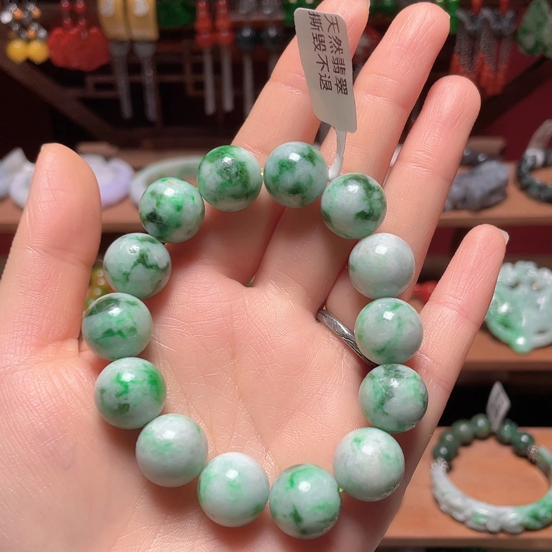 精***彩翡翠未镶嵌手链饰品