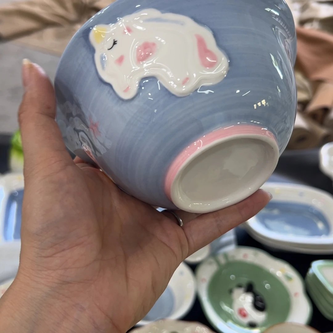 摆件高温陶瓷釉下彩正品！