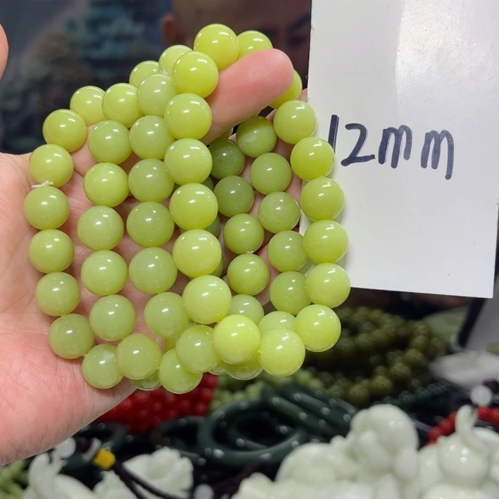 蛇纹石玉手串多样性发货未镶嵌