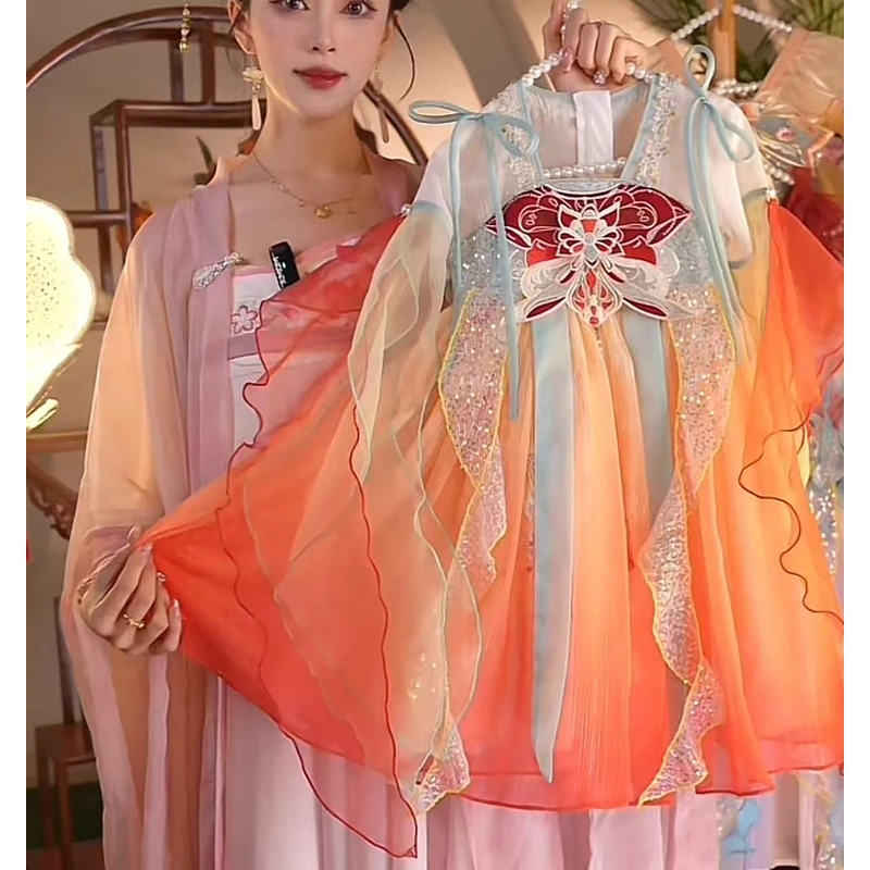 W【梨花渡】一2025新款女童仙气中国风夏季汉服HFQ25193